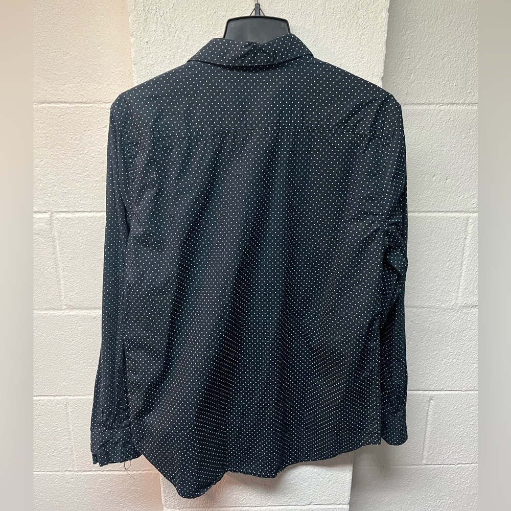 Carbon Men's Navy Polka Dot Shirt - Picture 4 of 4